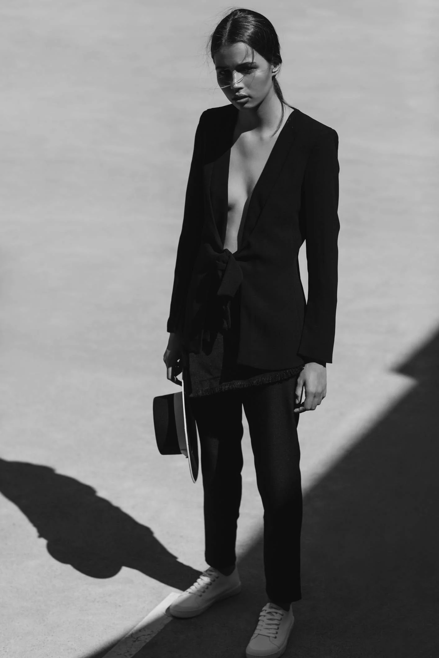 'Chasing shadows part 3' Model: Suzi Woo Art direction & styling: Hayley Jenkin Whole hearted studio Photographer: Janneke Storm Hair & makeup styling: Miranda Emblem