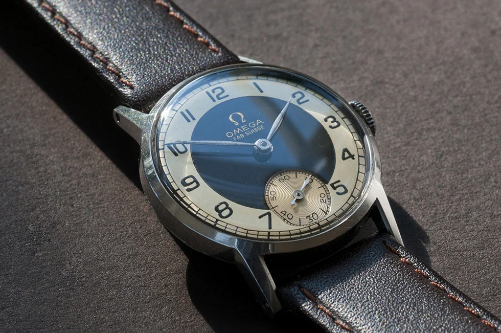 Omega WWII Era Bullseye Dial