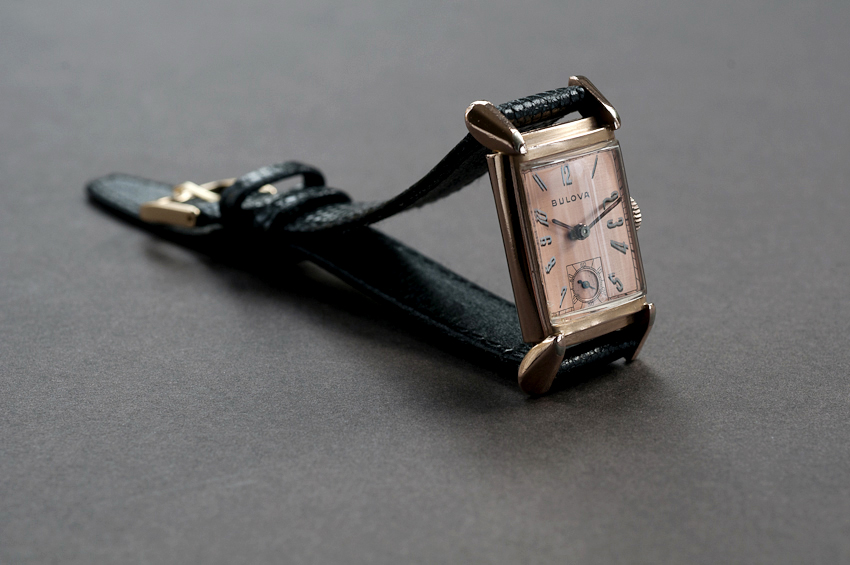 1936 Bulova 14K Rose Gold Art Deco