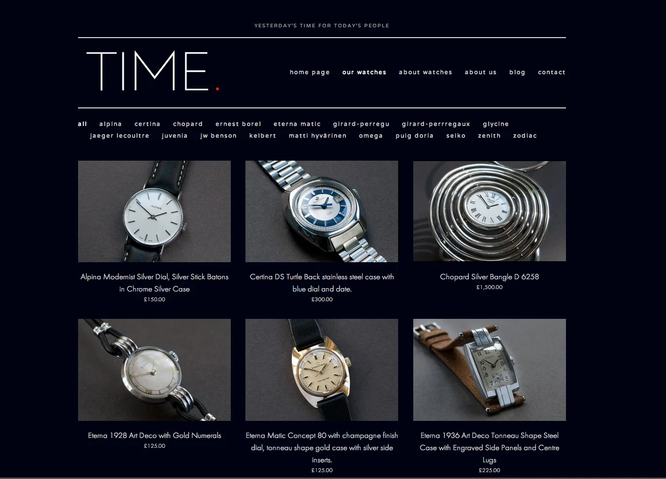 Vintage, Collectible Period Watches - Main Image