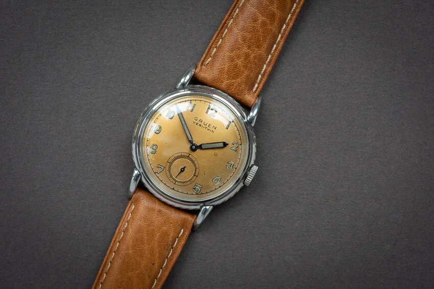 Gruen Veri Thin Gruen Watch Mens Vintage, Collectible Period Watches