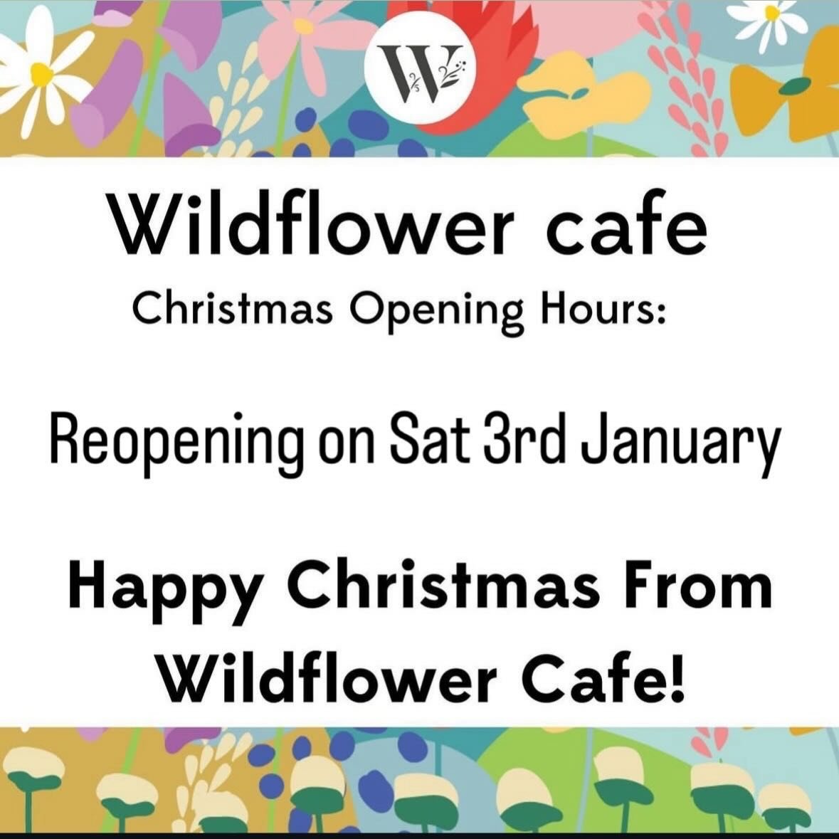 We hope everyone is having a wonderful Christmas! The cafe will reopen on Sat 3rd January at 10am. Apologies if Google maps says otherwise we have been trying to change it and it&rsquo;s not allowing us! See you all in the new year 💛✨
