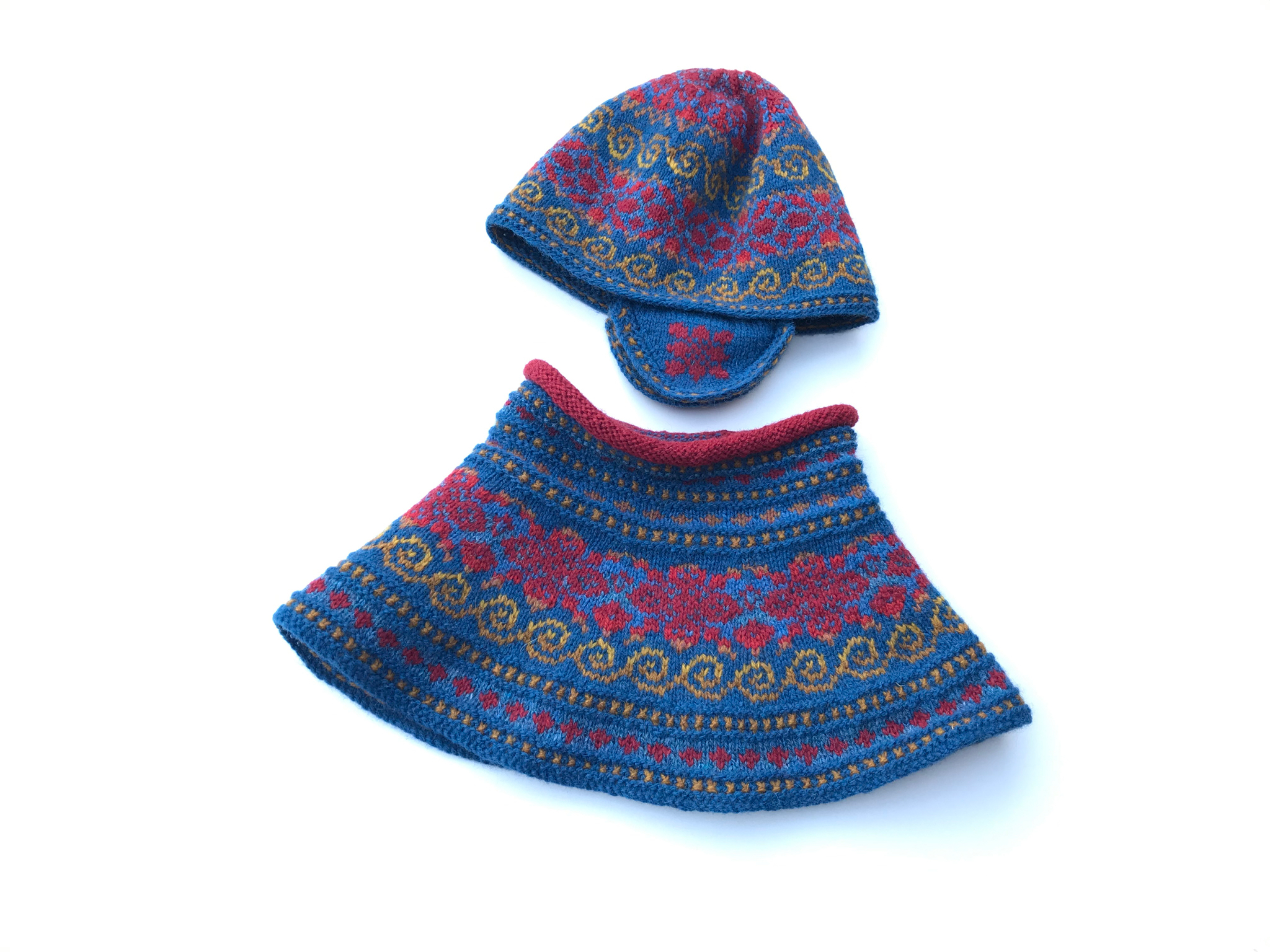 Capillifolium neck warmer & hat set