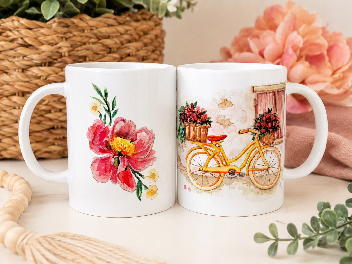 Yellow Bike Mug