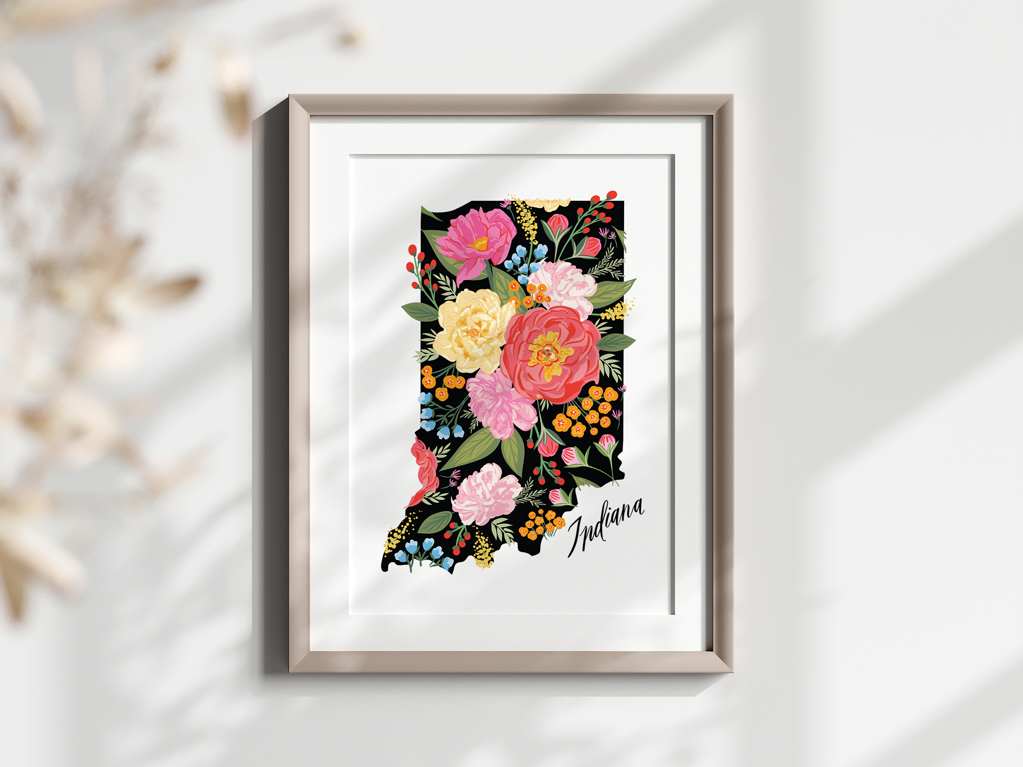 Indiana Peony Art Print