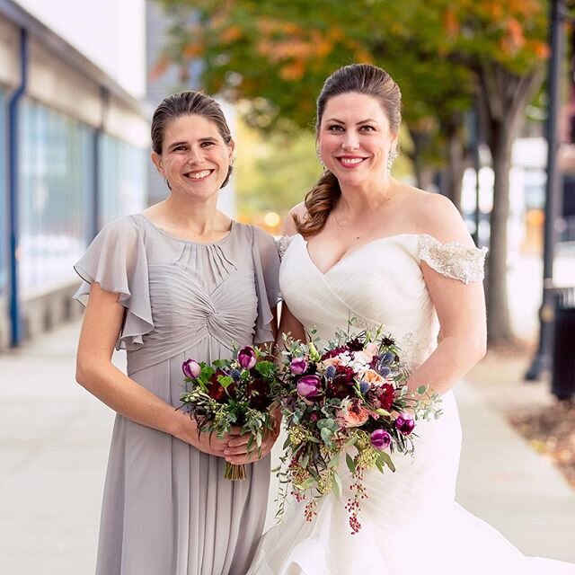 sister, sister! the bride wanted a bouquet with flowers mostly based on the meanings of them. it was a little bit of a challenge to nail down a selection that not only had great meanings, but also looked pretty together. i&rsquo;m really happy with h