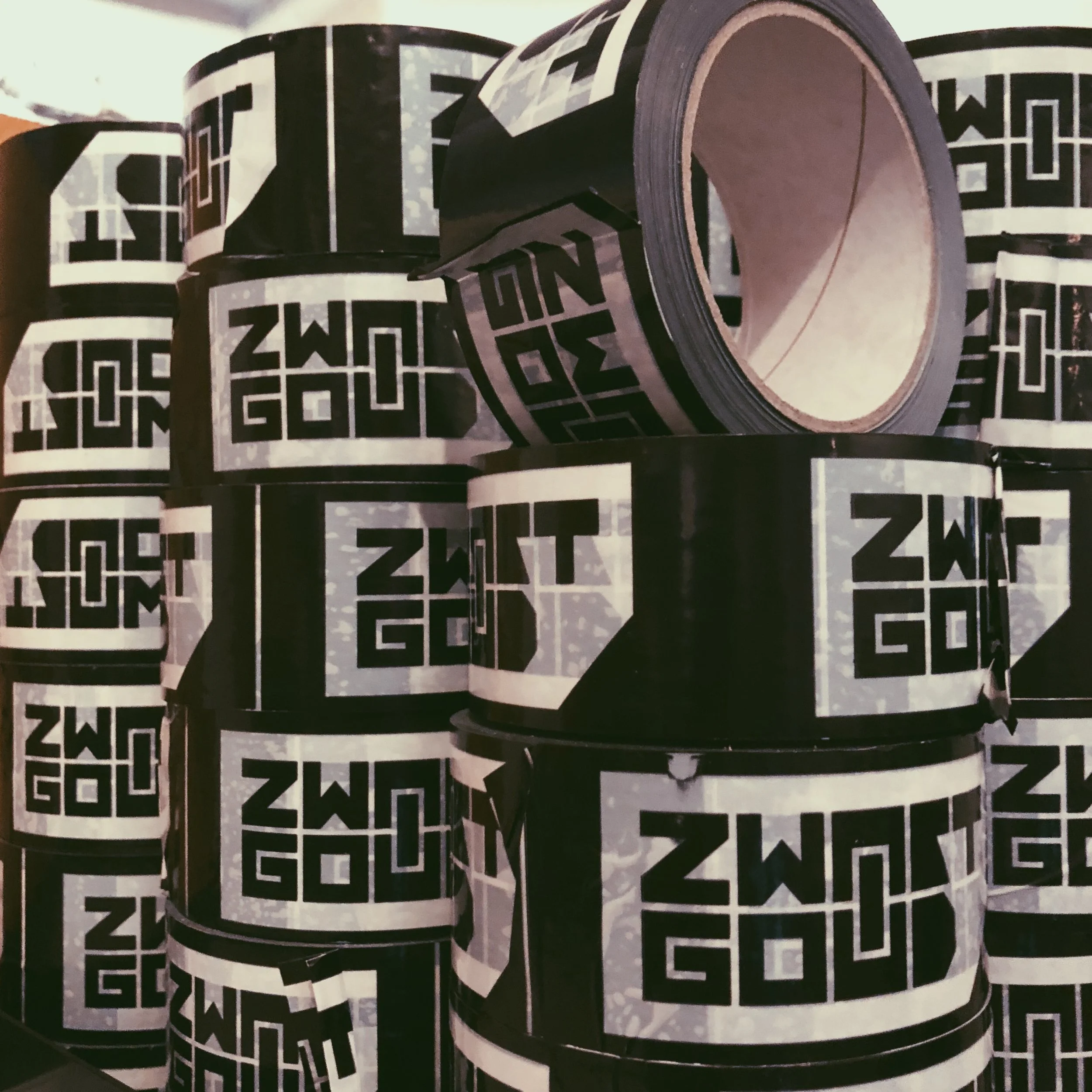 ZWART GOUD PACKING TAPE