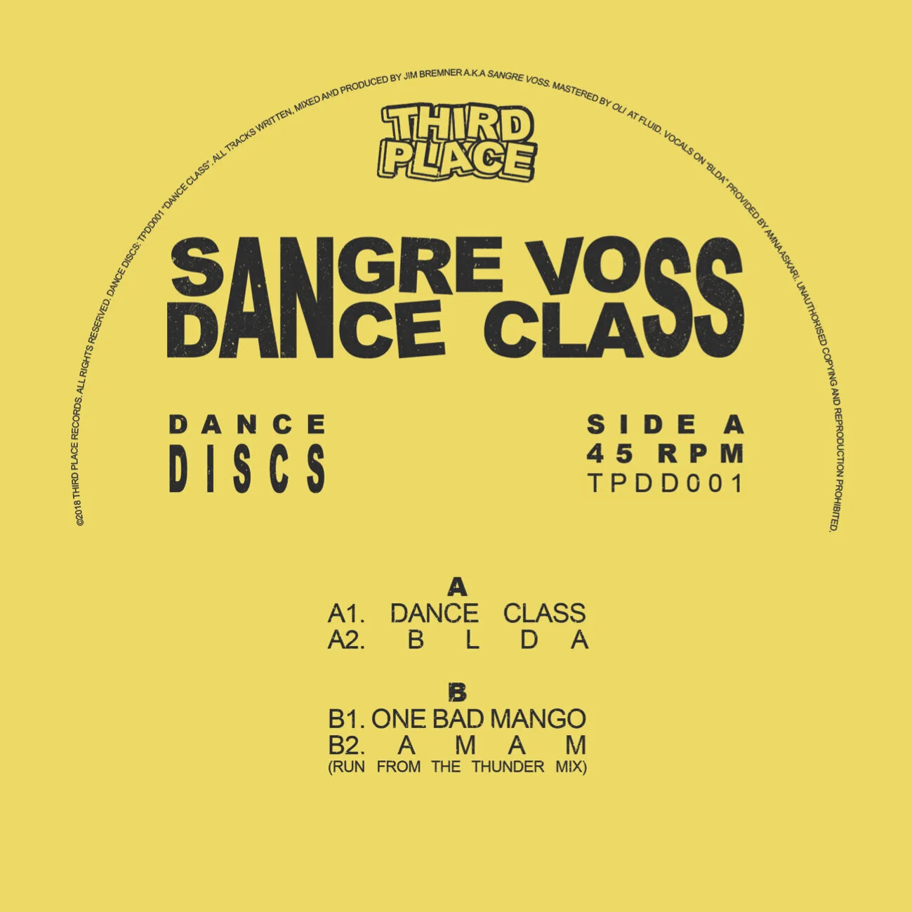 SANGRE VOSS - DANCE CLASS EP [THIRD PLACE] 