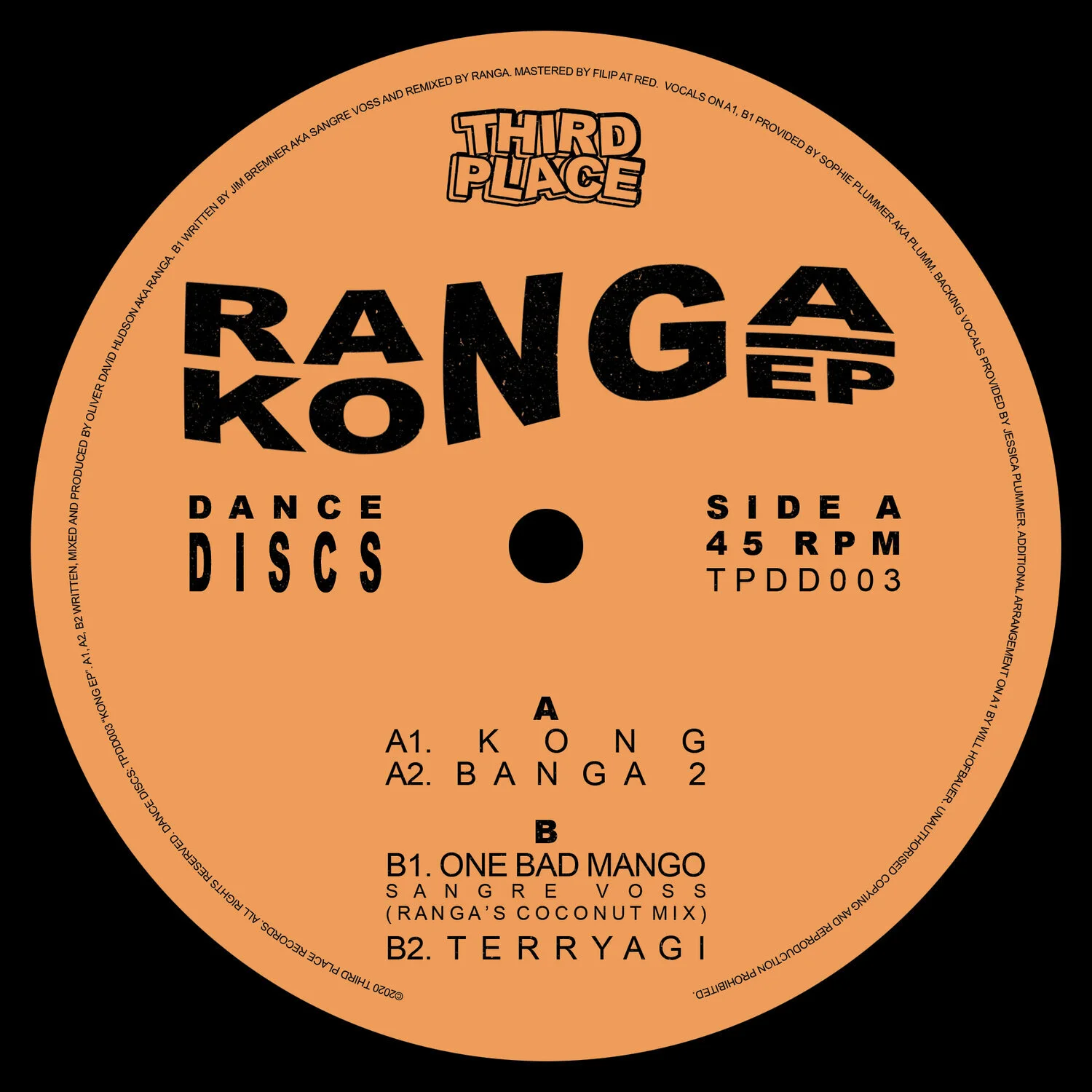 4 - RANGA - KONG EP [THIRD PLACE RECORDS]