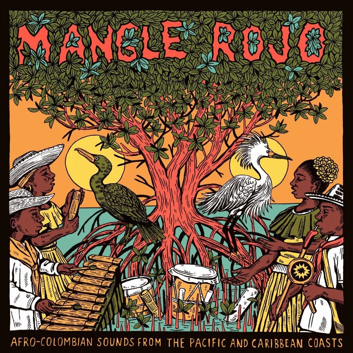 LOS ALEGRES DEL TELEMBÍ – MANGLE ROJO AFRO COLOMBIAN SOUNDS FROM THE PACIFIC AND CARIBBEAN COASTS [BÁNFORA RECORDS]
