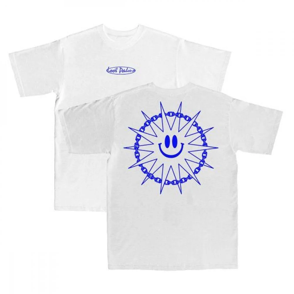 Lost Palms Smiley T-Shirt - WHITE
