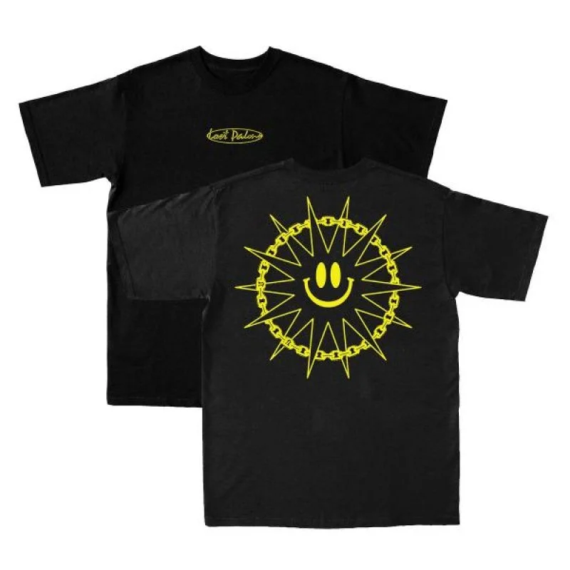 Lost Palms Smiley T-Shirt - BLACK