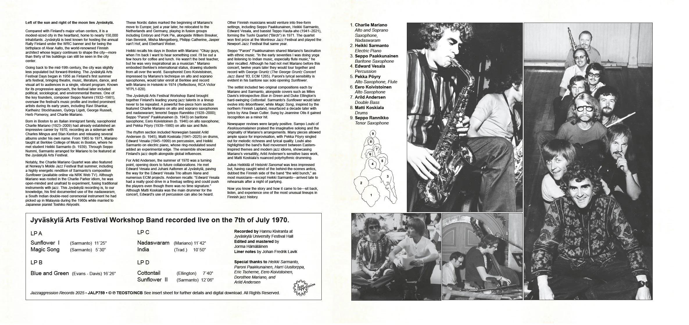 JYVÄSKYLÄ WORKSHOP BAND 1970