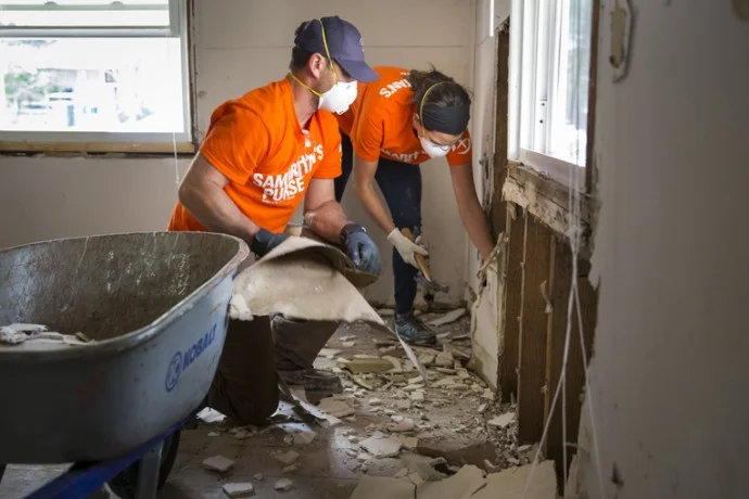Here is one of our PromiseLand Families that lost everything in the flood