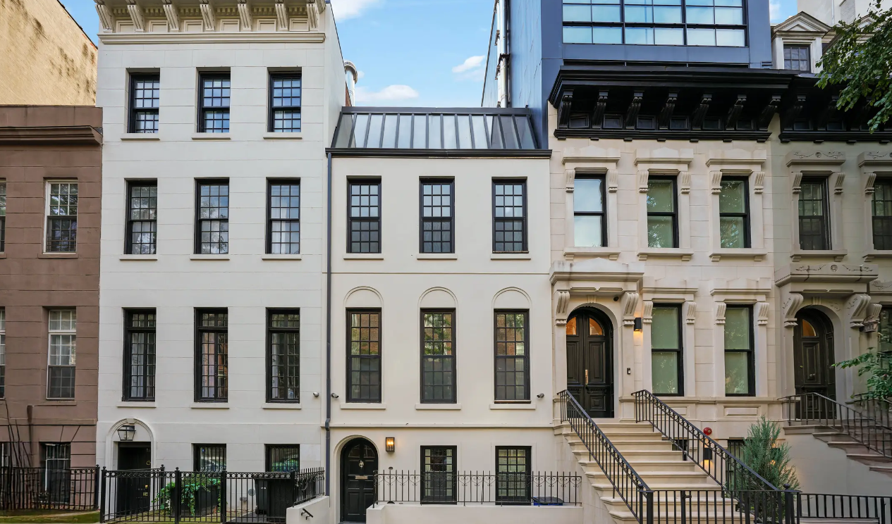 Professional window cleaning for NYC townhouses and residential properties.