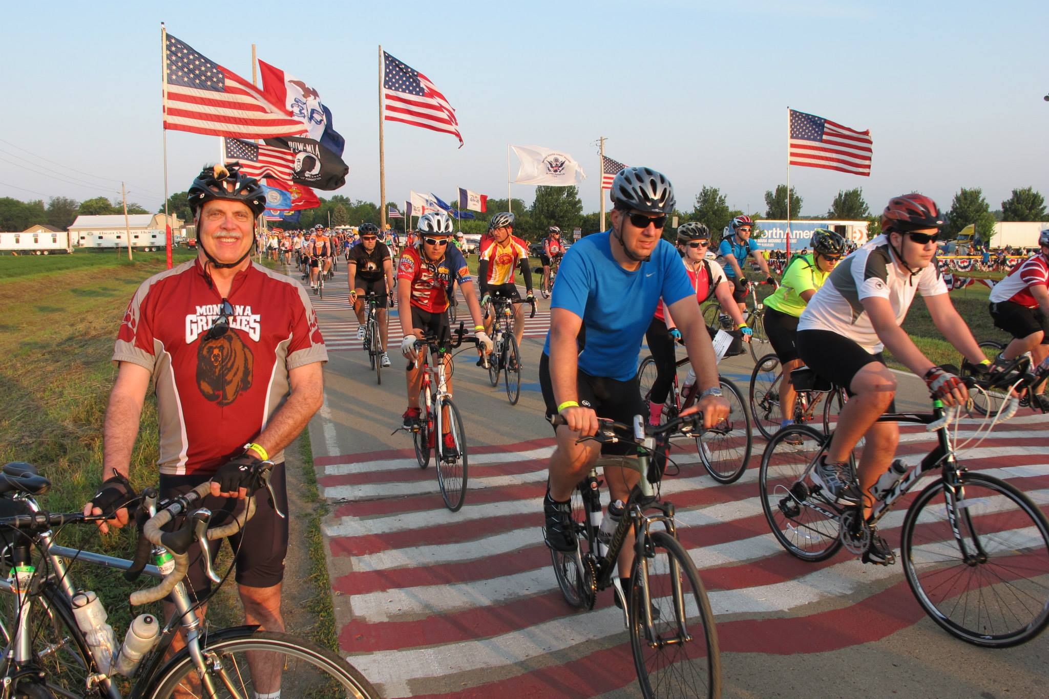 Jeff Birkby embarking on his third RAGBRAI.