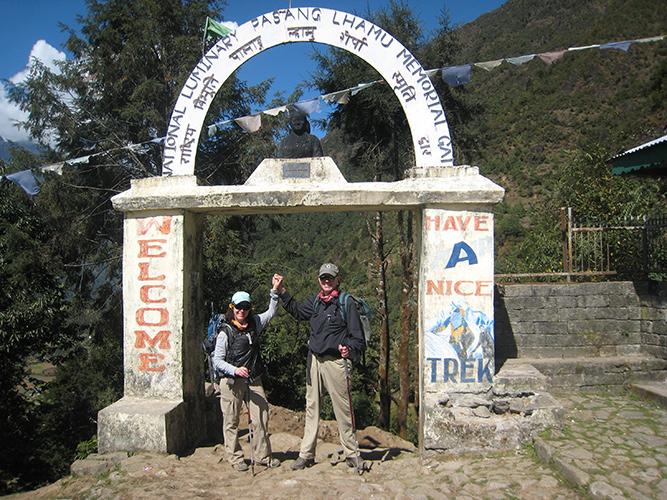 Beginning of Everest Base Camp trek