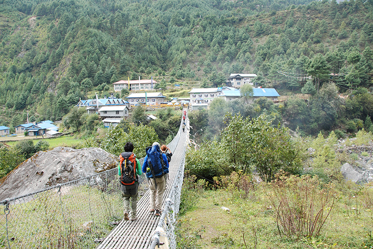 Bridge over Dudh Kosi River to Phakding