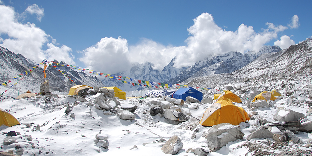 Everest Base Camp. 17,500 feet elevation.