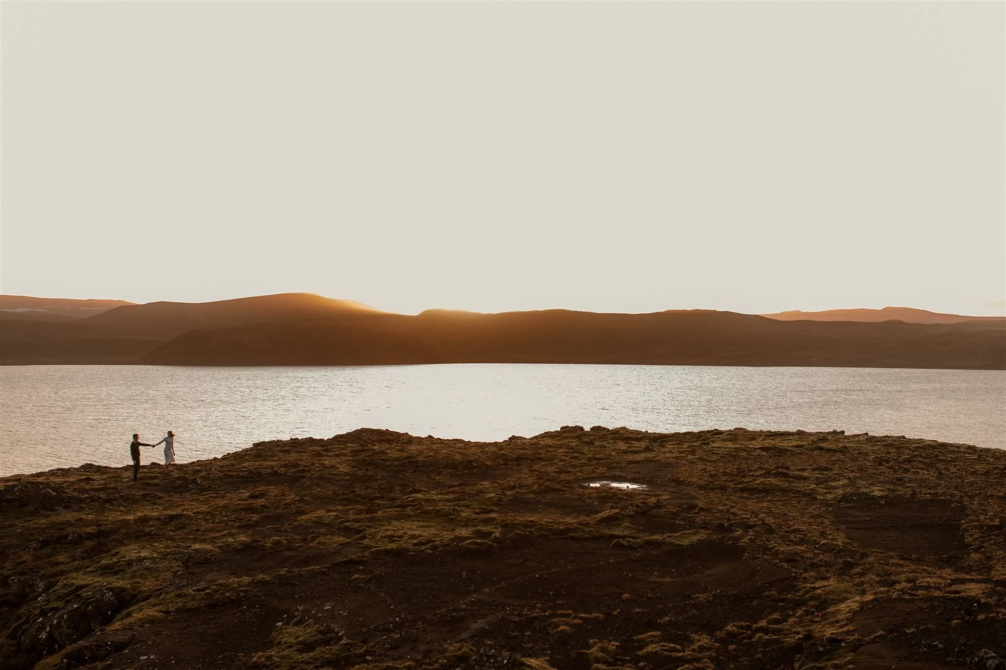 sunrise iceland elopement