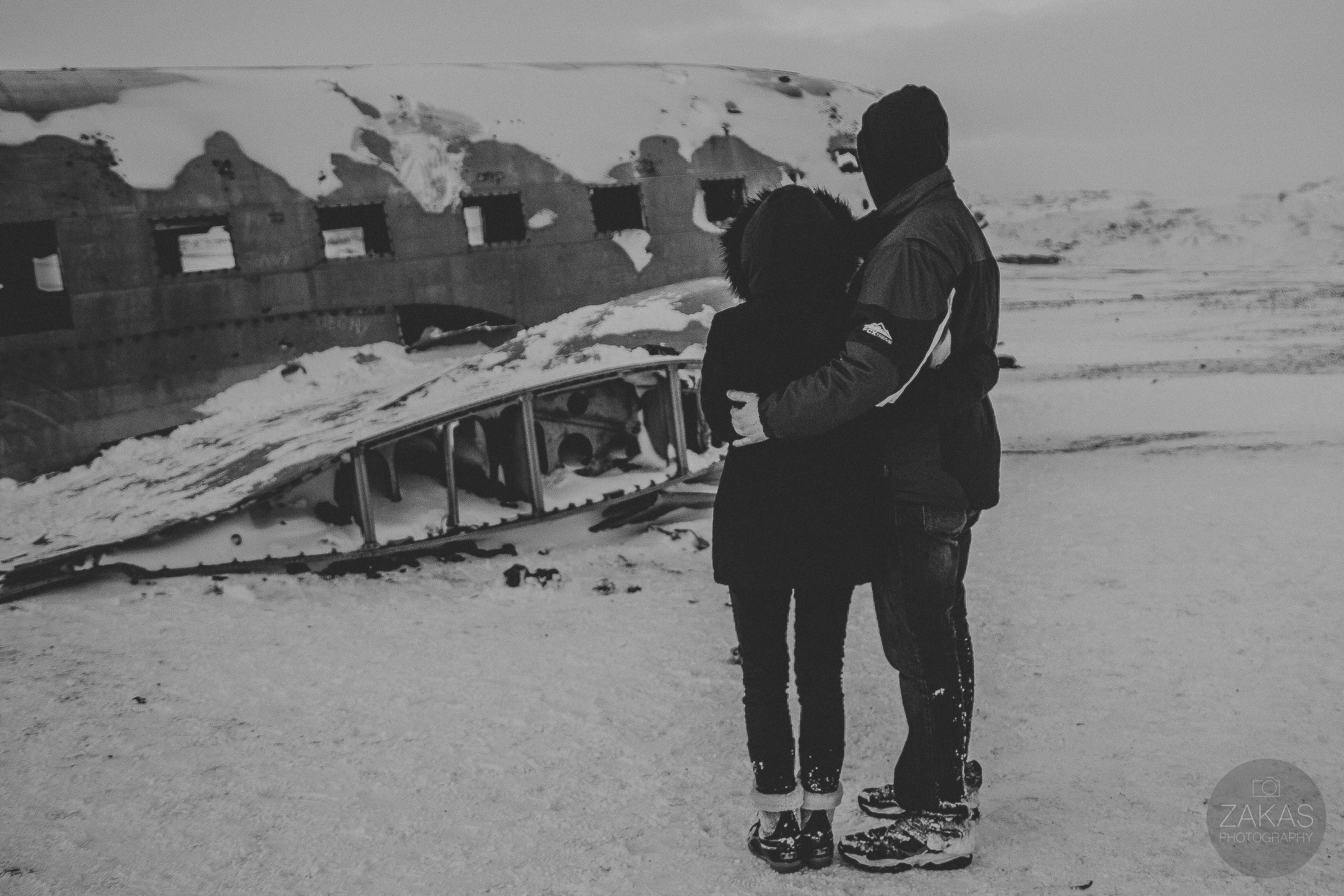 Secret Iceland Proposal at Sólheimasandur Plane Wreck- Iceland Wedding Photographer | Zakas Photography