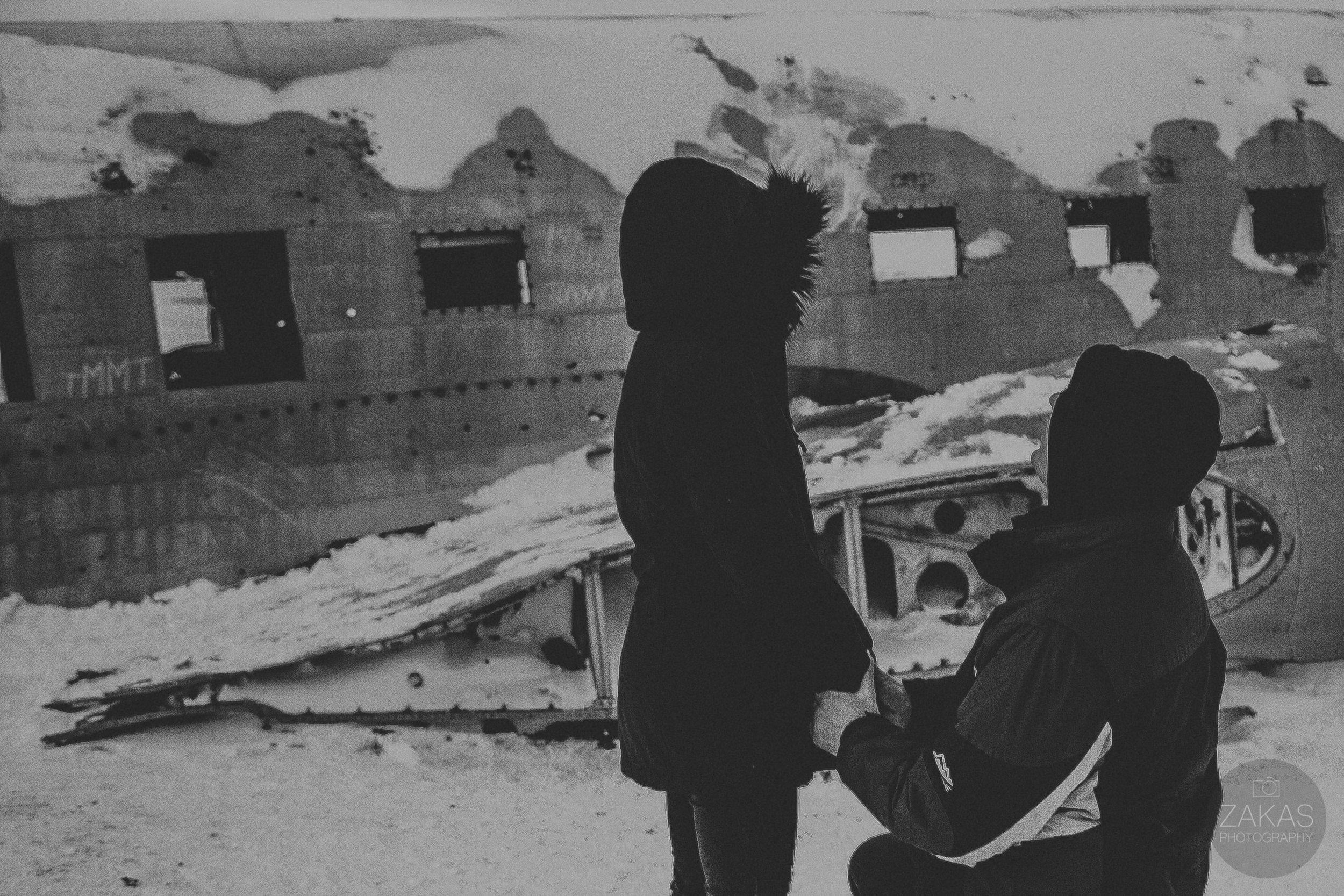 Secret Iceland Proposal at Sólheimasandur Plane Wreck- Iceland Wedding Photographer | Zakas Photography