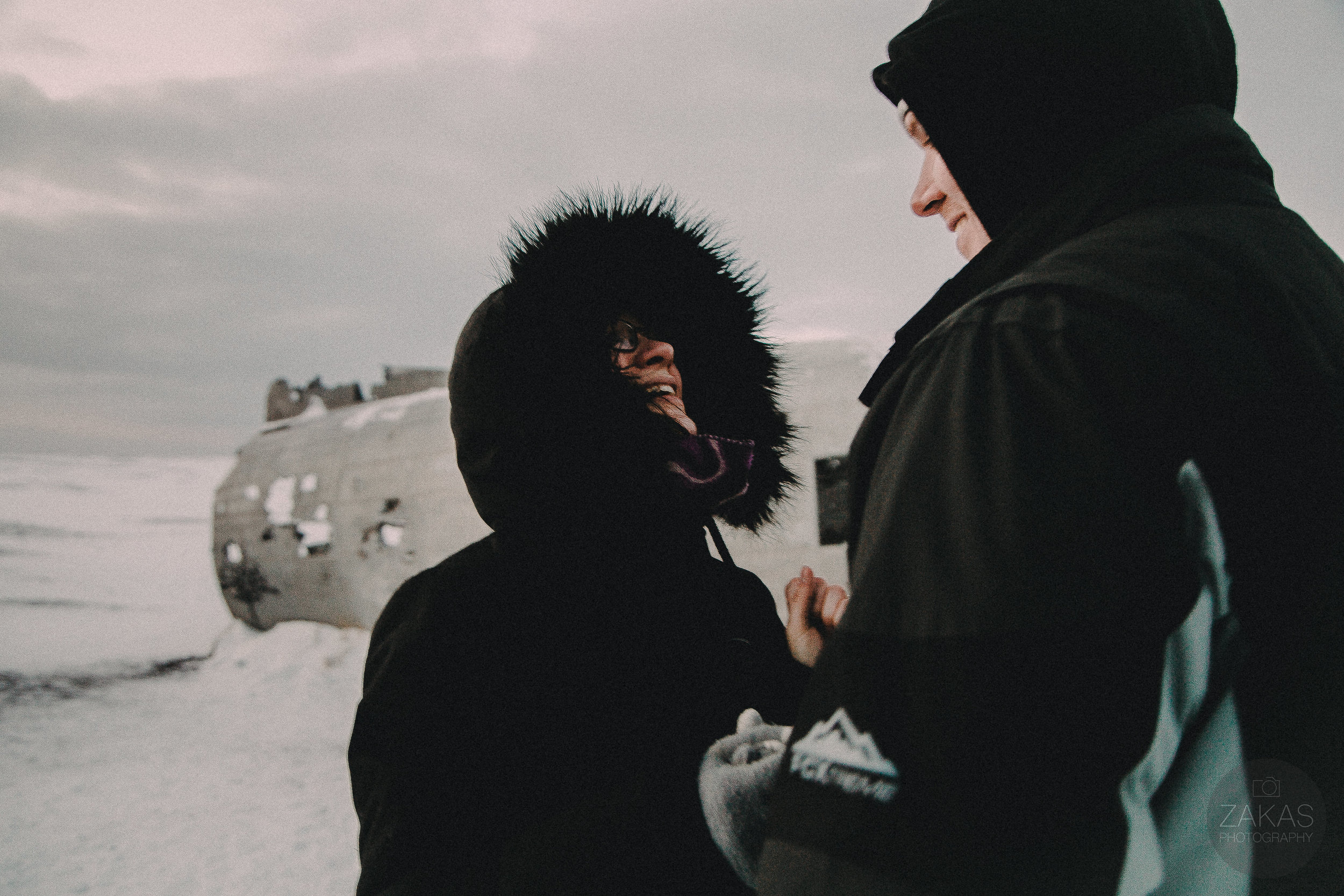 Secret Iceland Proposal at Sólheimasandur Plane Wreck- Iceland Wedding Photographer | Zakas Photography
