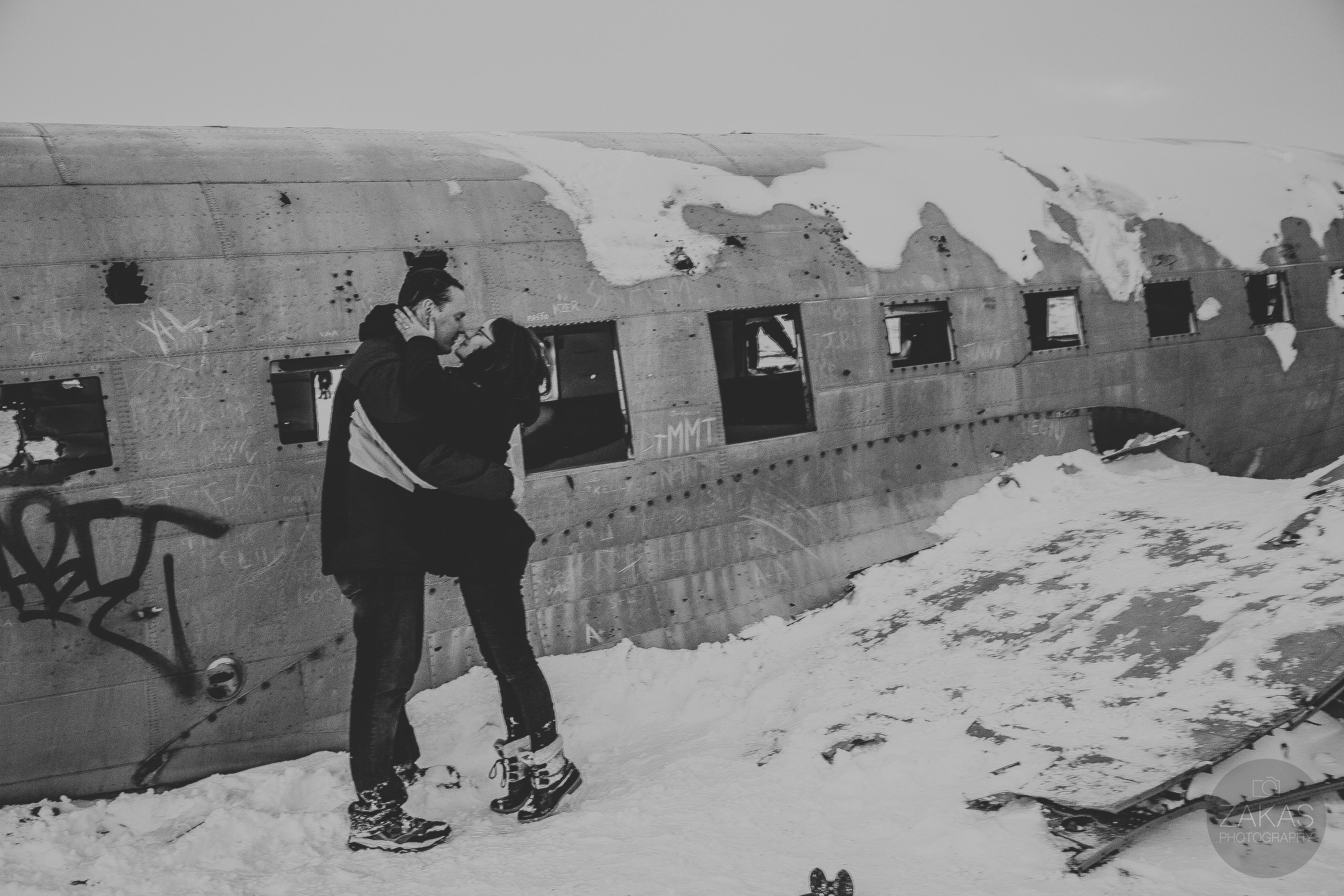 Secret Iceland Proposal at Sólheimasandur Plane Wreck- Iceland Wedding Photographer | Zakas Photography