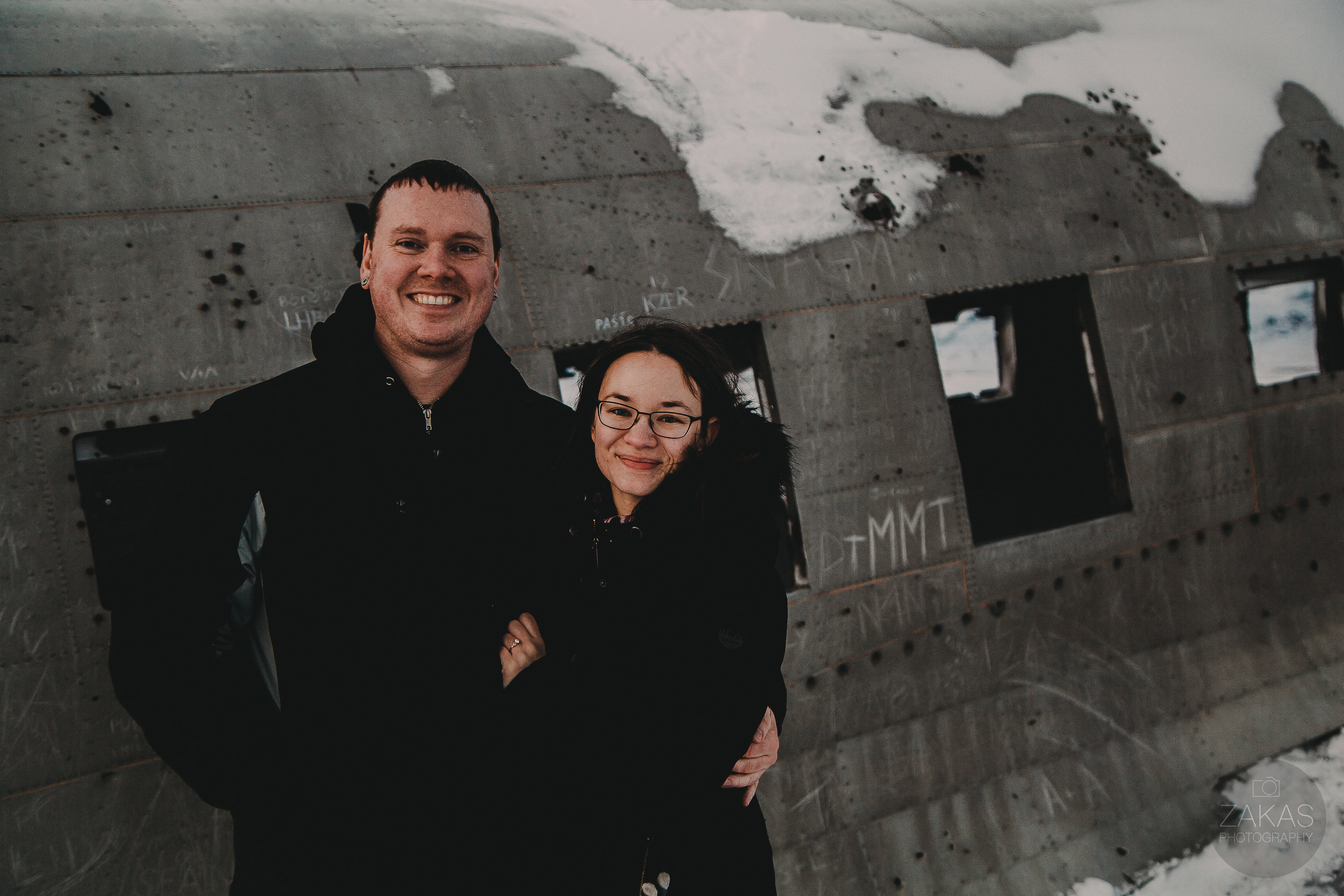 Secret Iceland Proposal at Sólheimasandur Plane Wreck- Iceland Wedding Photographer | Zakas Photography