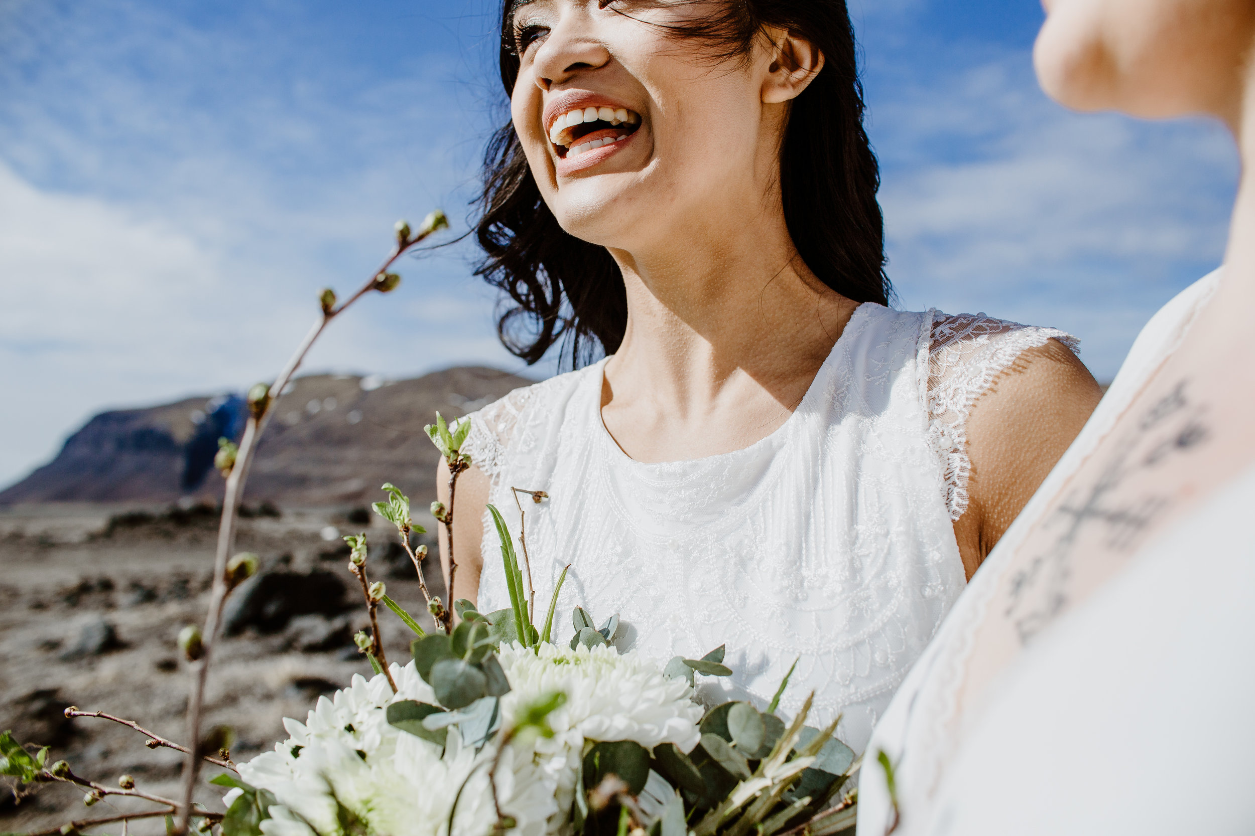 iceland elopement photographer , gay wedding in iceland , two brides iceland elopement