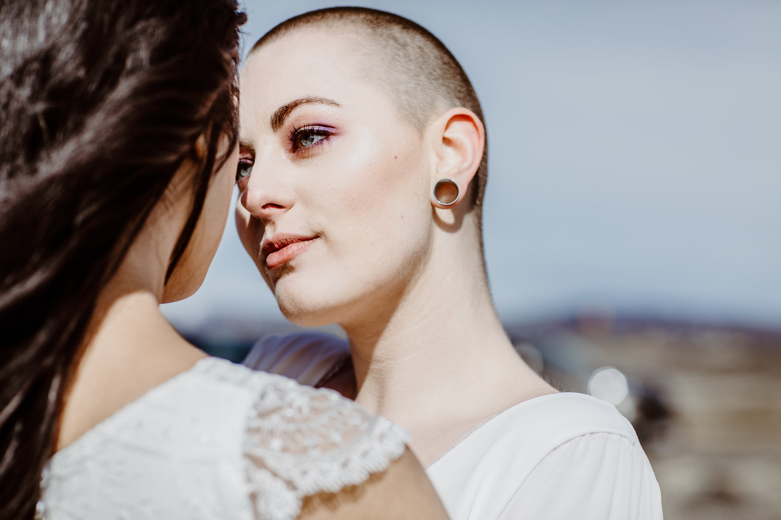 iceland elopement photographer , gay wedding in iceland , two brides iceland elopement