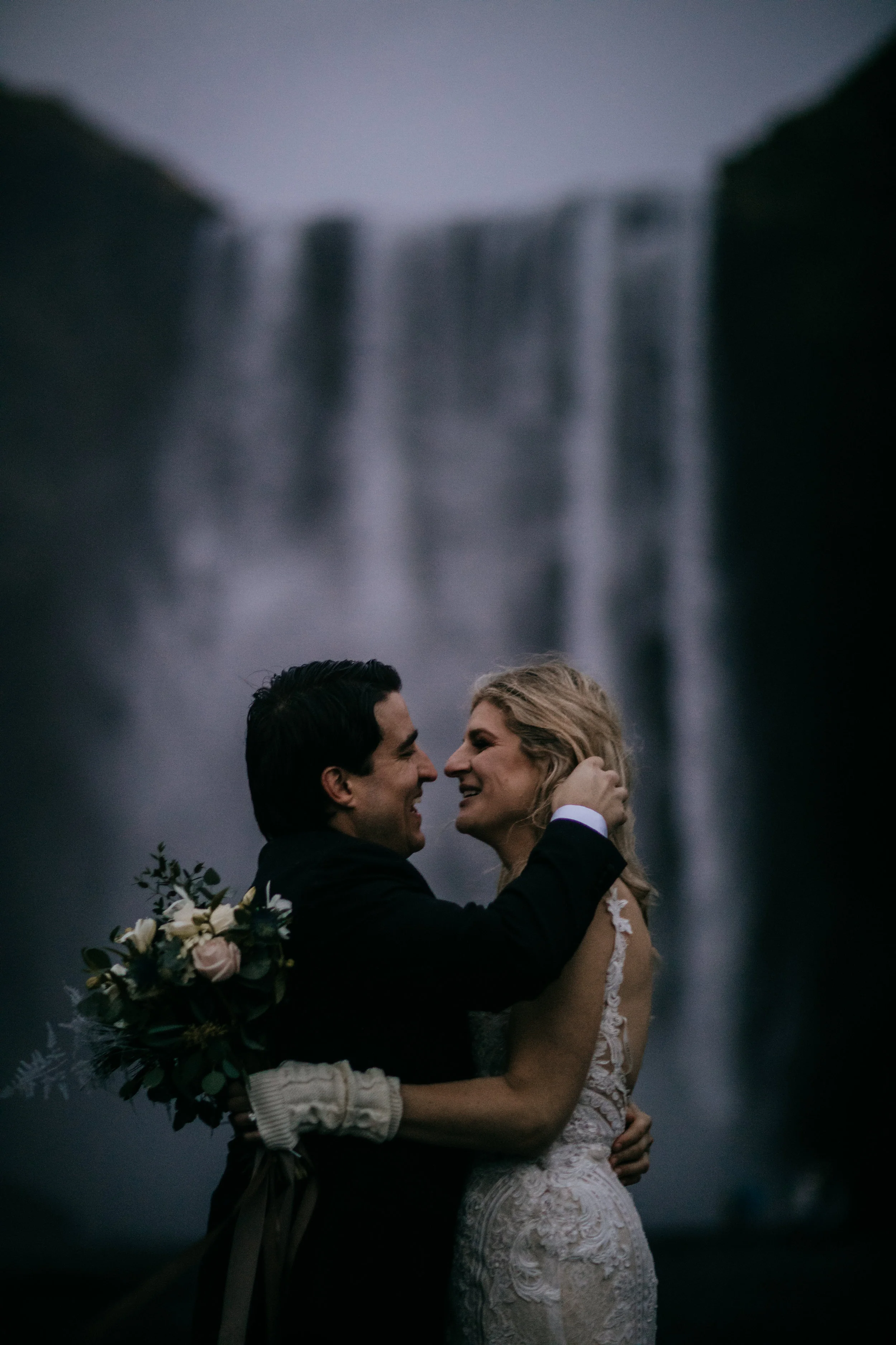 Seljalandsfoss Waterfall Iceland Elopement | Adventure Elopement Photographer