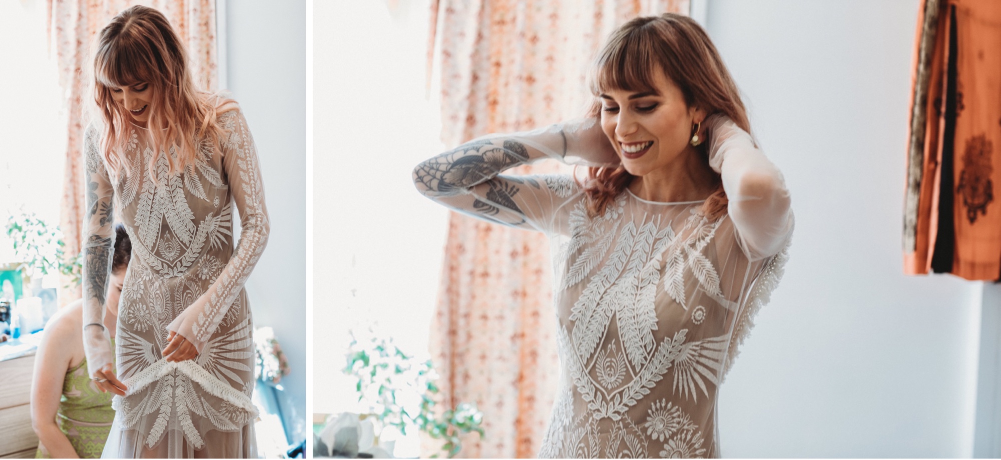 hackney London wedding tattooed bride by zakas photography