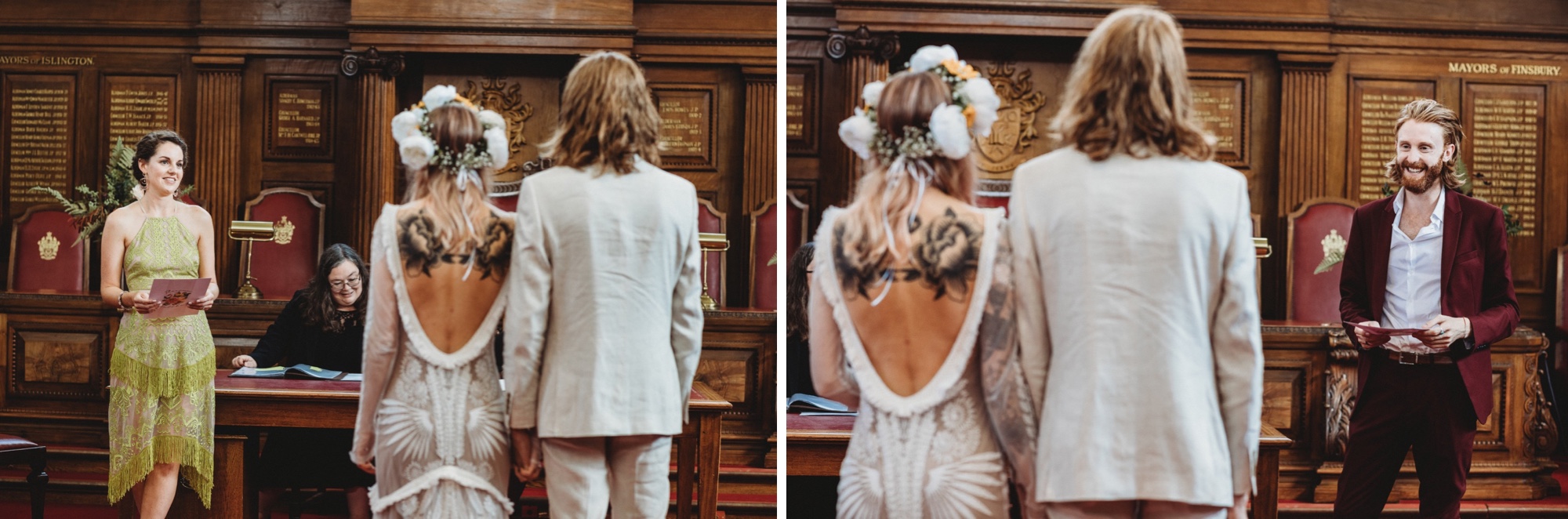hackney London wedding ceremony by zakas photography