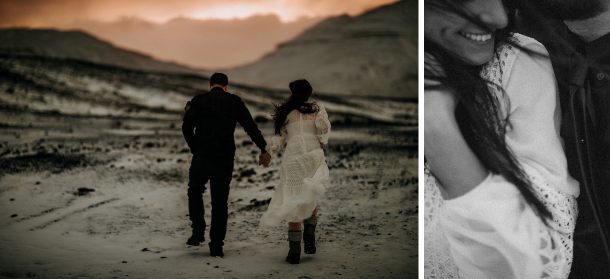 iceland elopement mountain top