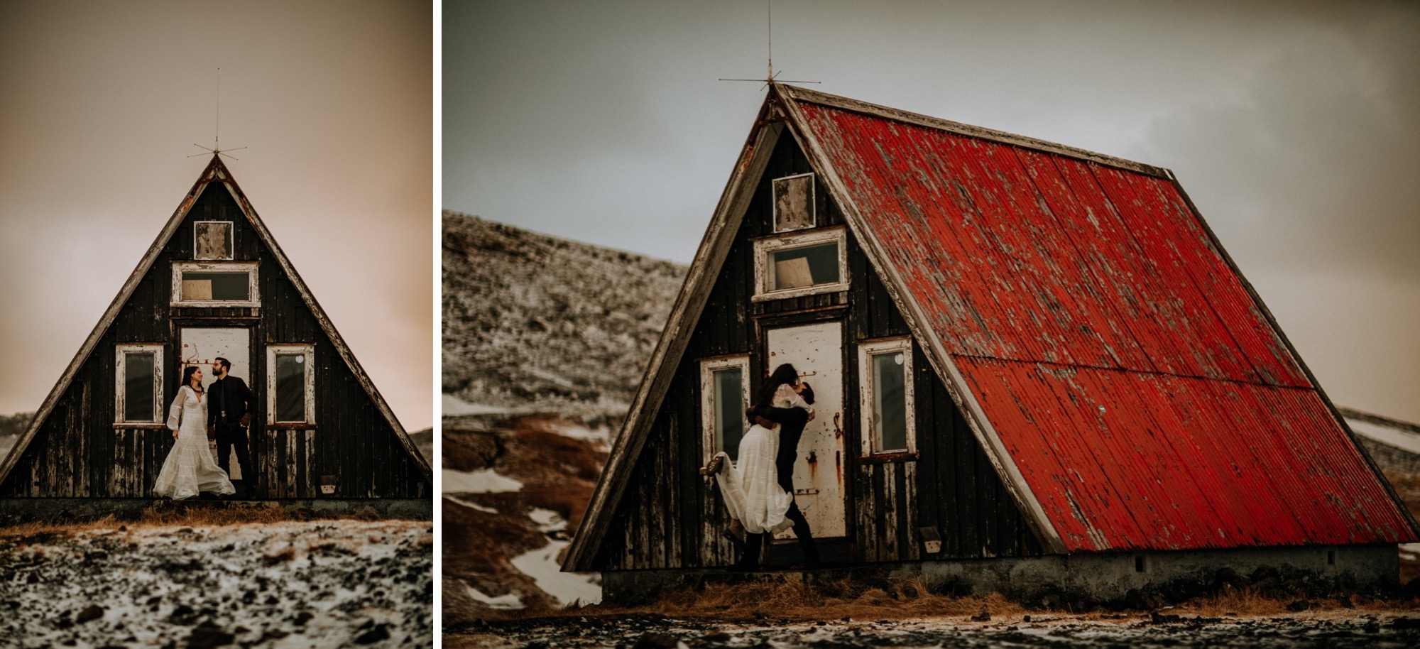 iceland elopement mountain top