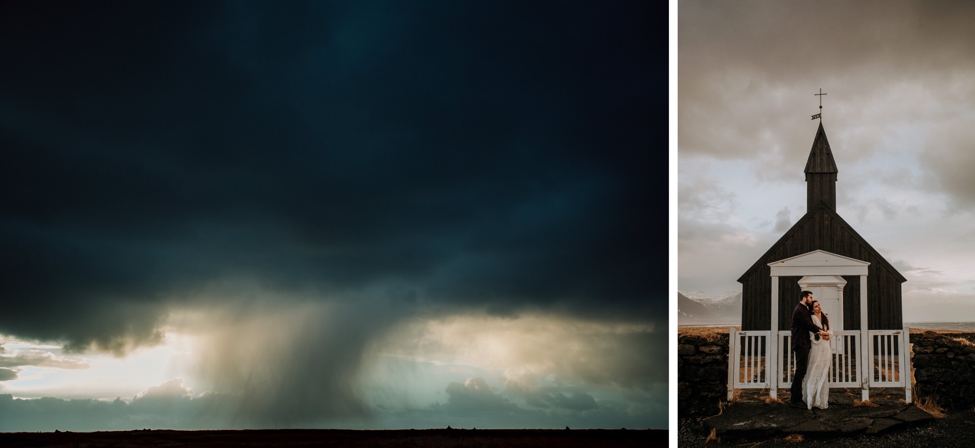 iceland elopement black church