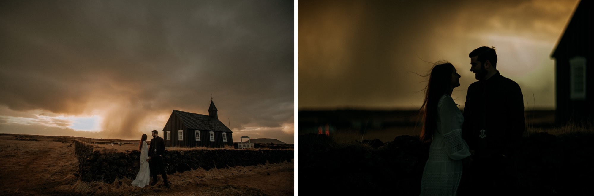 iceland elopement black church