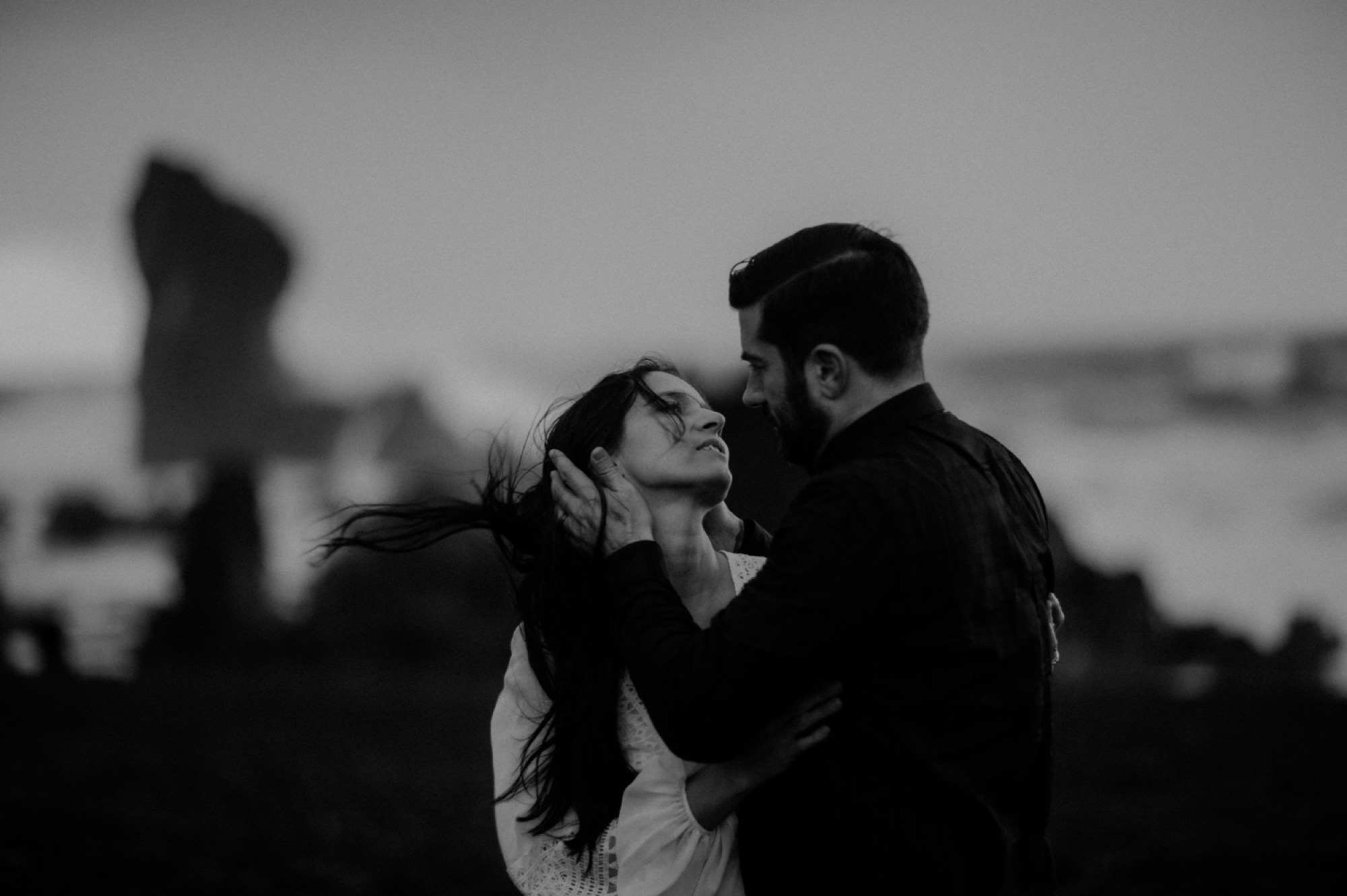 iceland elopement black beach