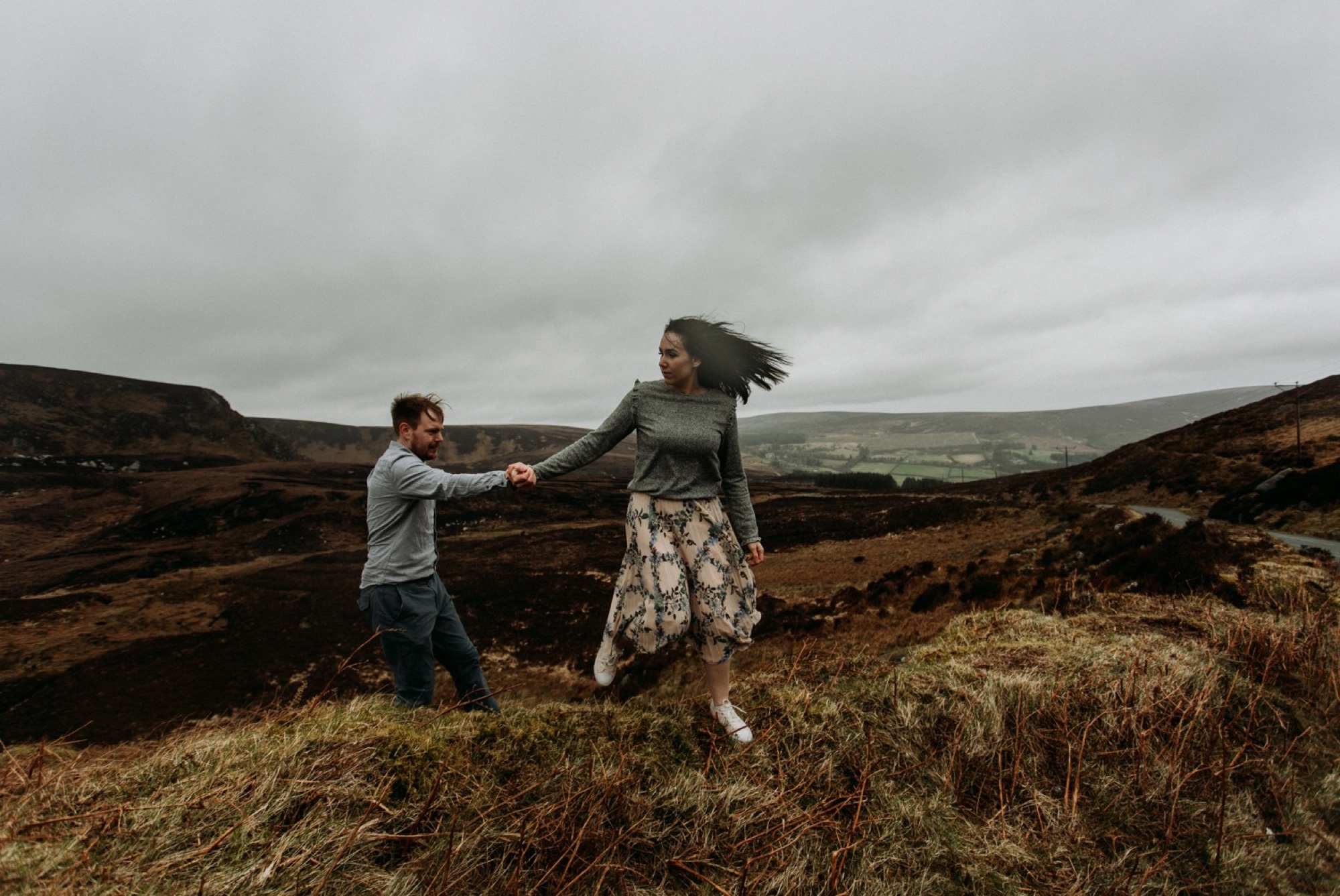 wicklow mountains Ireland engagement photos