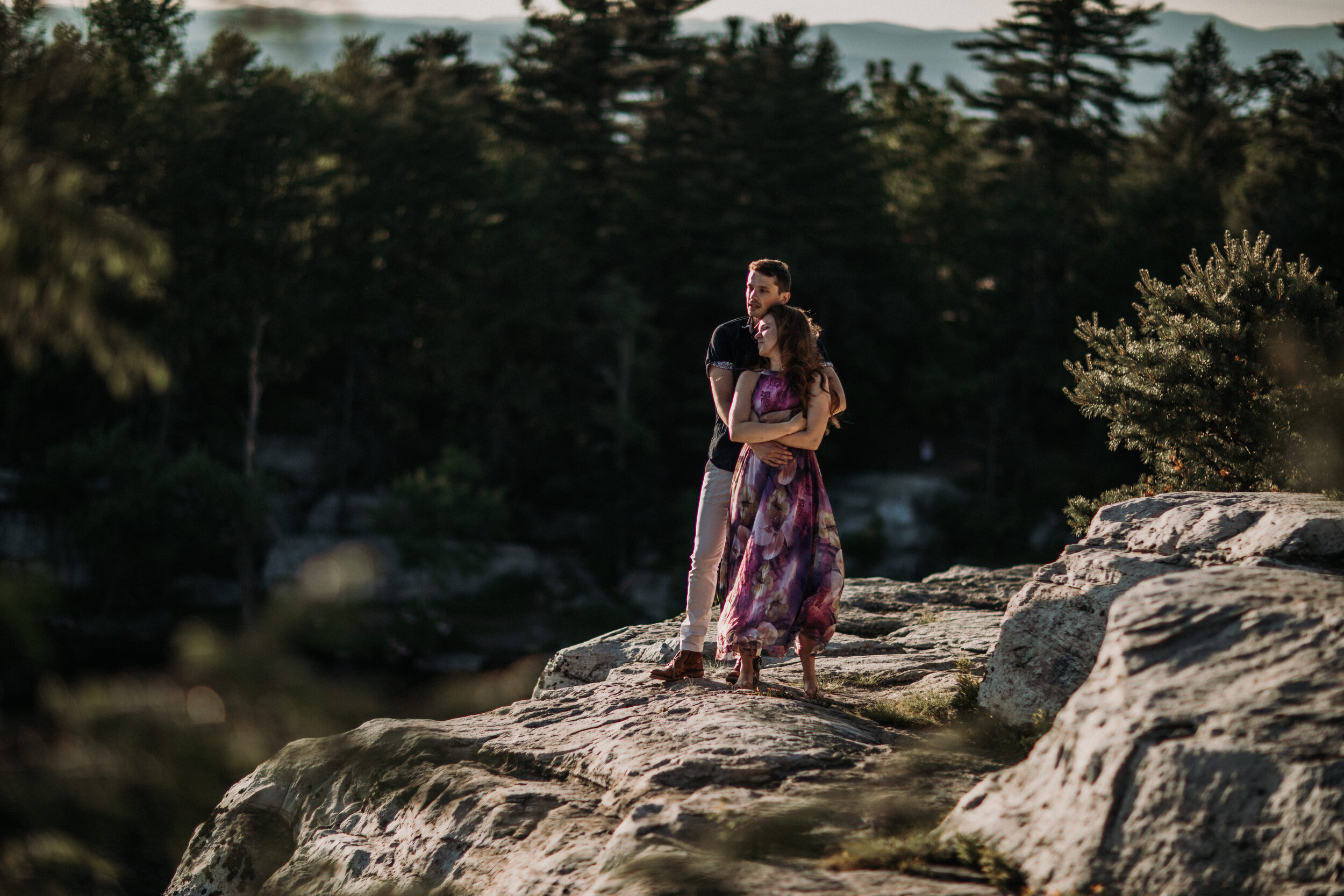 Lake Minewaska Catskills engagement photos | Catskills elopement photographer 