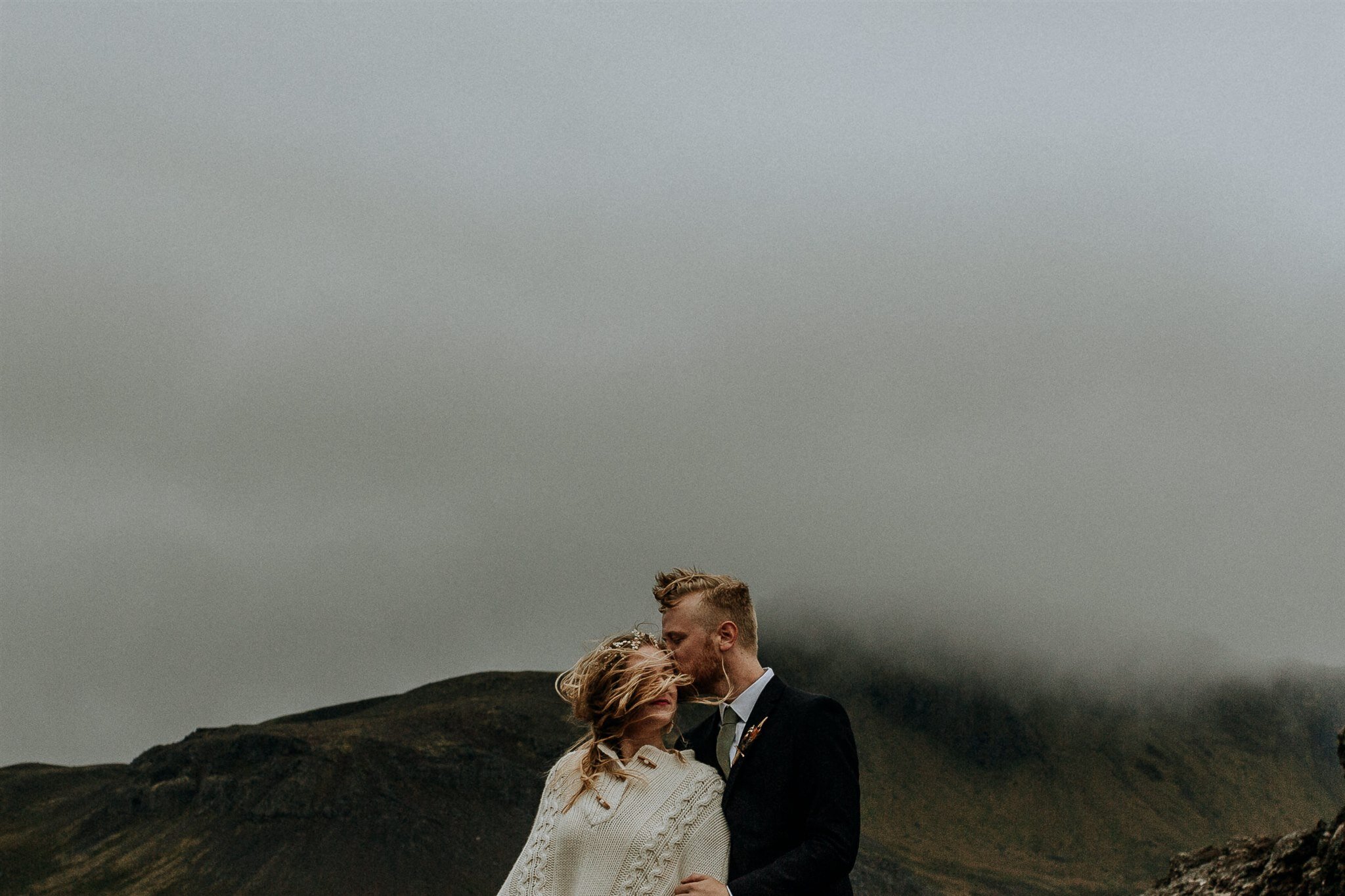 Budir church Iceland elopement moody photos| best locations to elope in iceland | zakas photo 