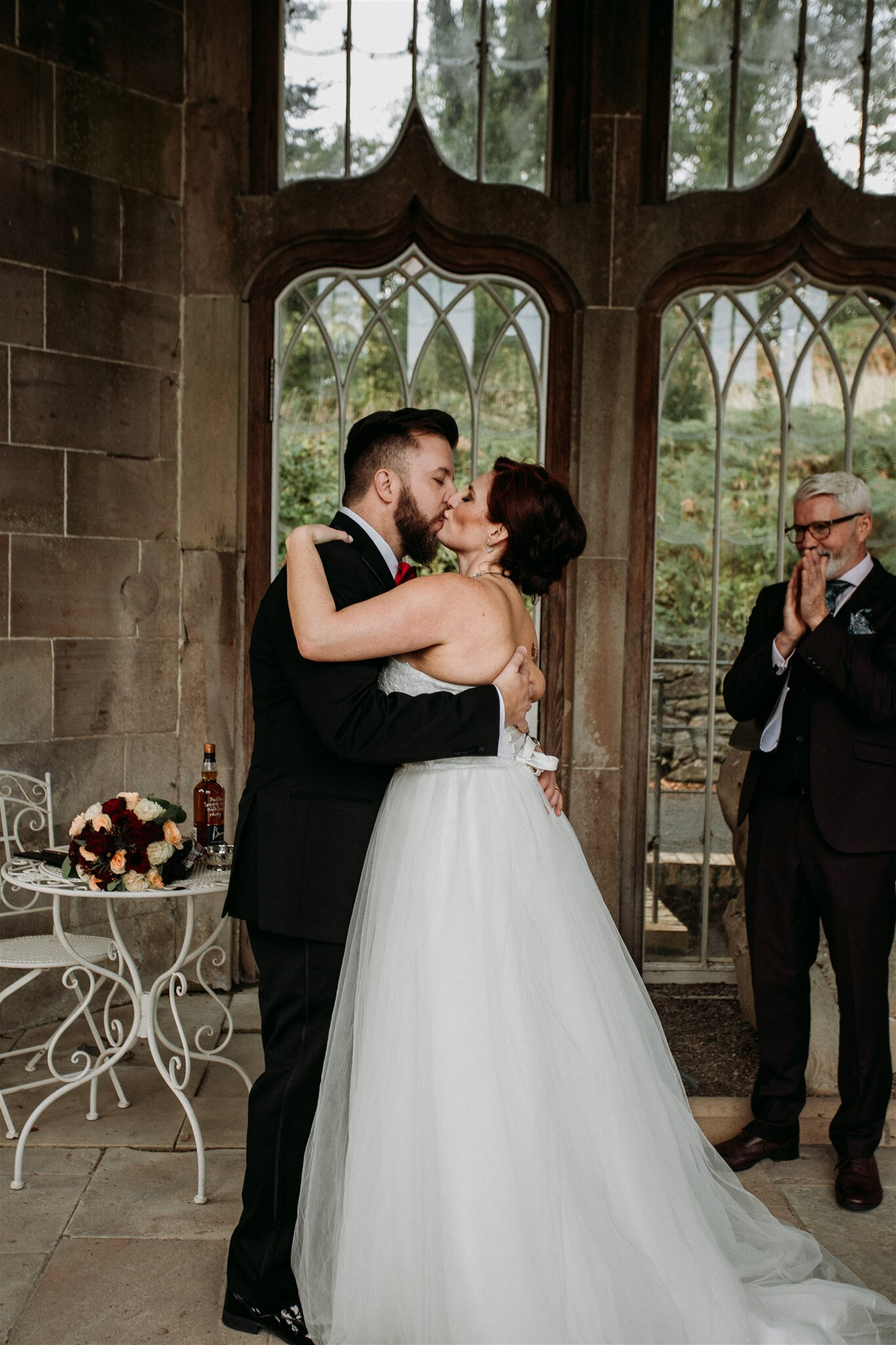 Culzean Castle Scotland elopement first kiss | adventure elopement photographer