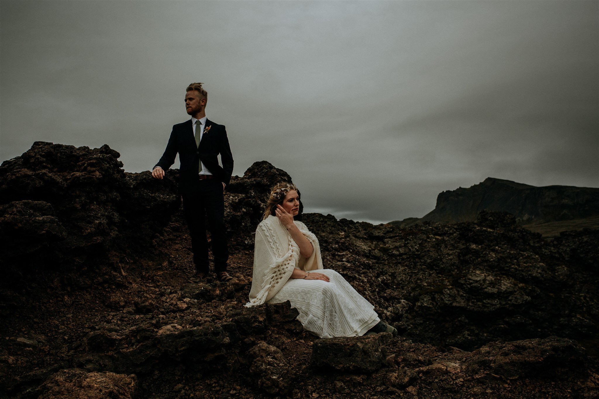 Budir black church Iceland elopement photos | Iceland elopement photographer  