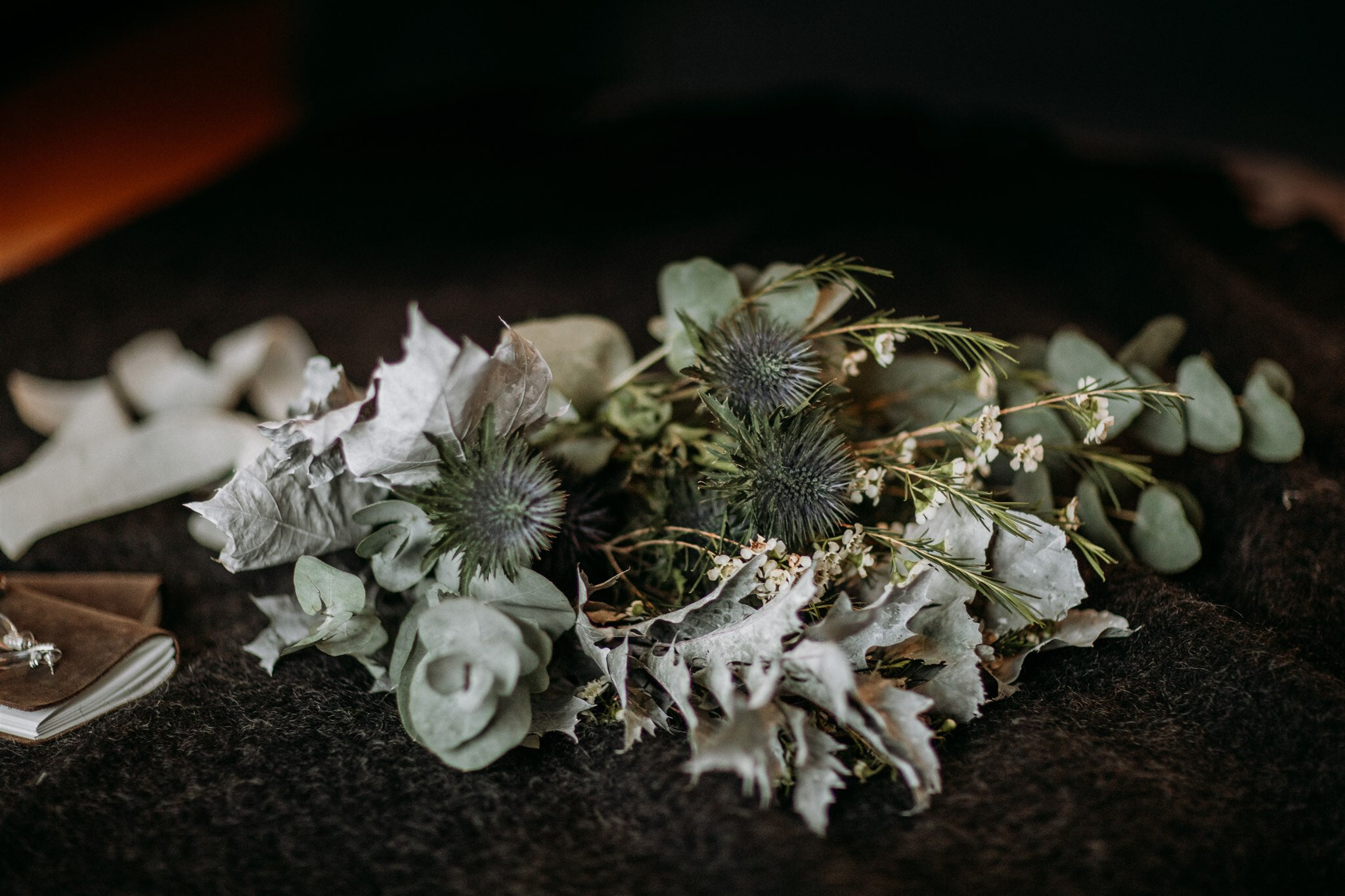 iceland elopement bride DIY bouquet at ION adventure hotel | elopement photos | zakas photography