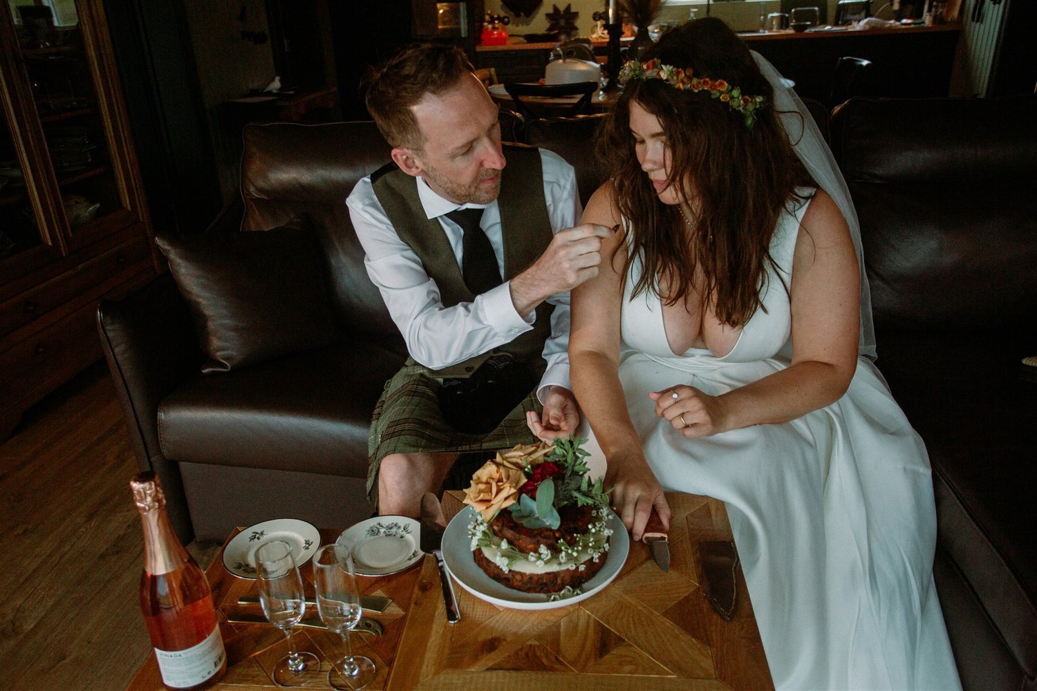 Champagne and cake on your Iceland elopement.jpg