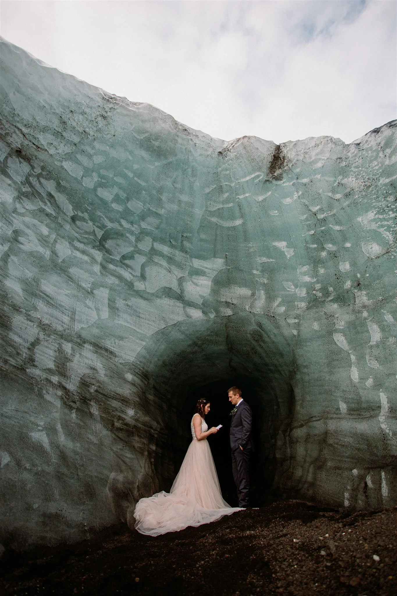 glacier iceland elopement