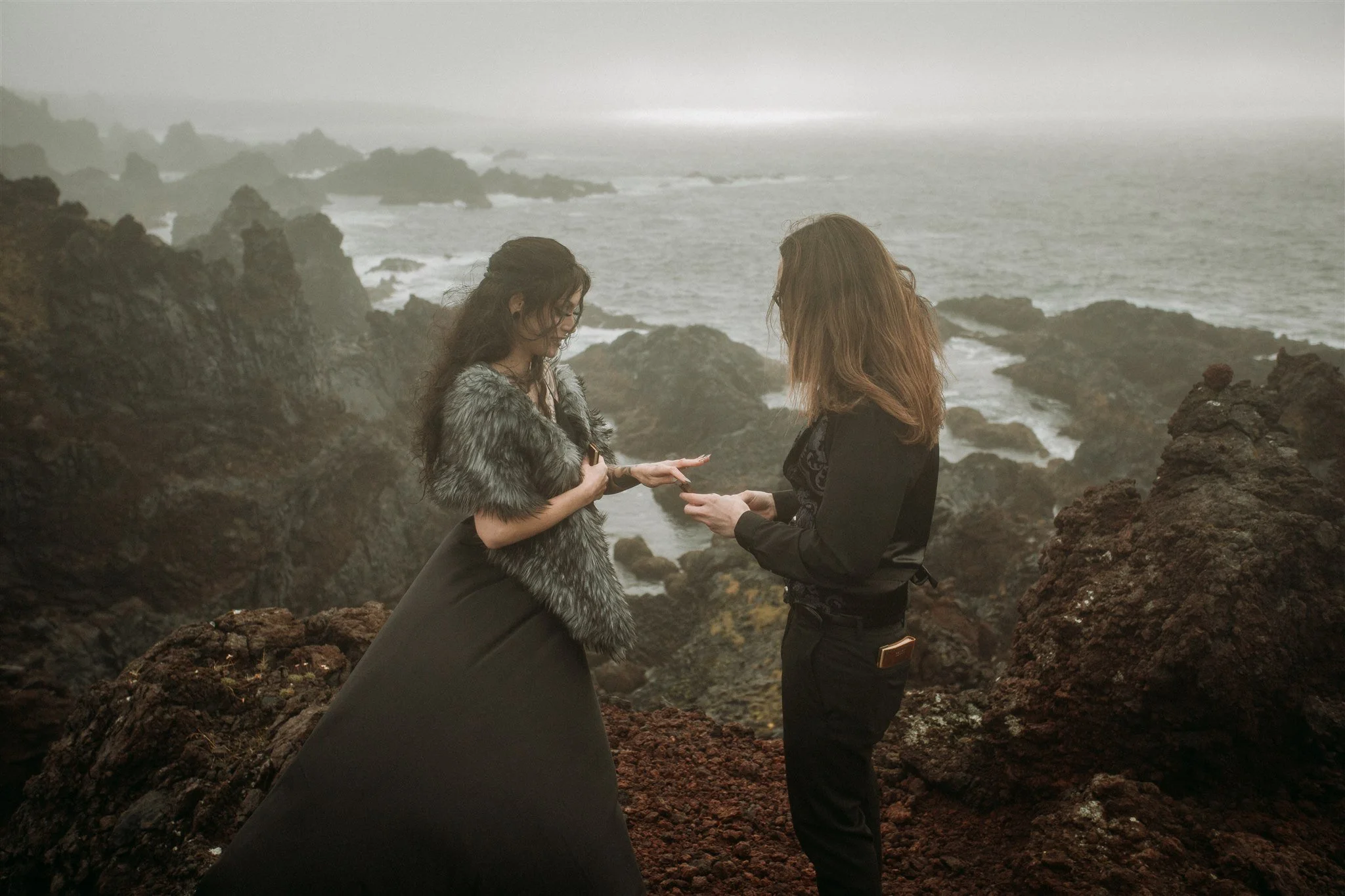 private unconventional Iceland elopement