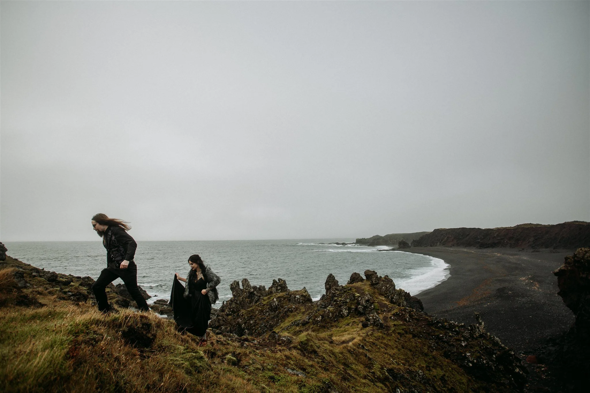 private unconventional Iceland elopement