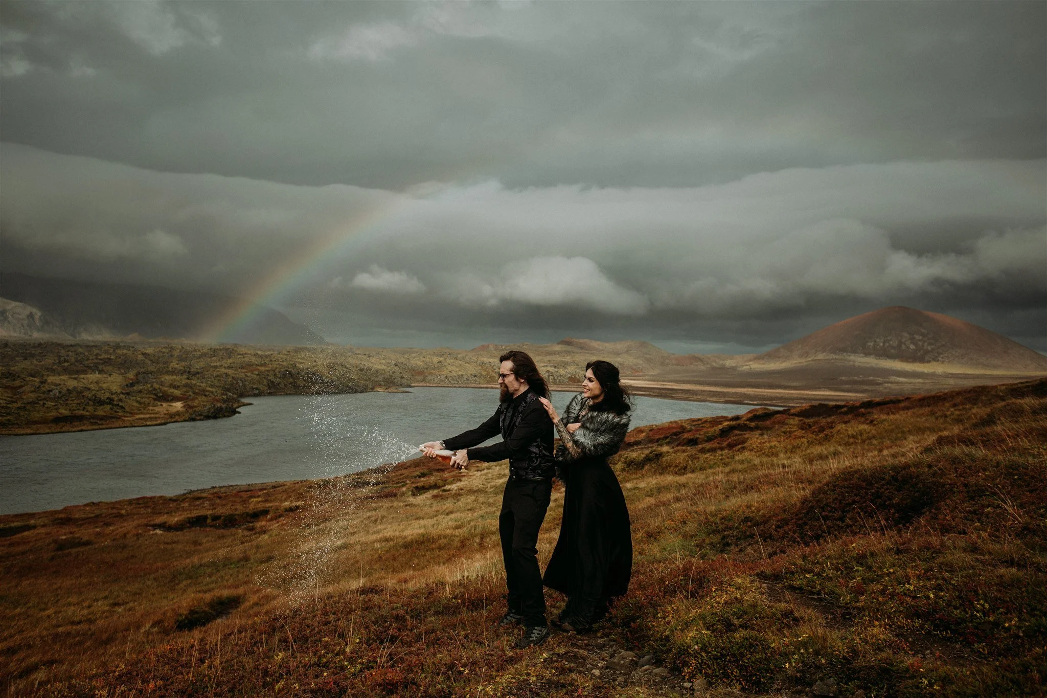 private unconventional Iceland elopement